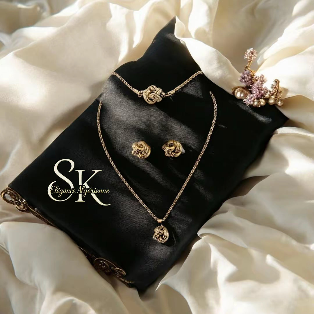 BOUCLE D'OREILLE NOEUD D'AMOUR ALGERIEN